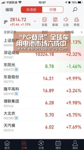 “PG登录”全球车用电池市场六成中国(图3) PG电竞